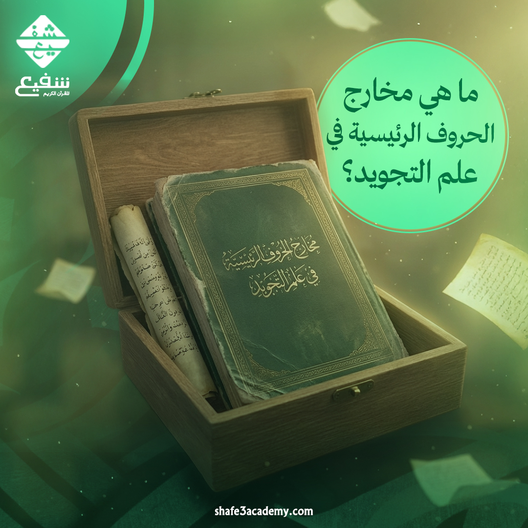 مخارج الحروف الرئيسية في علم التجويد