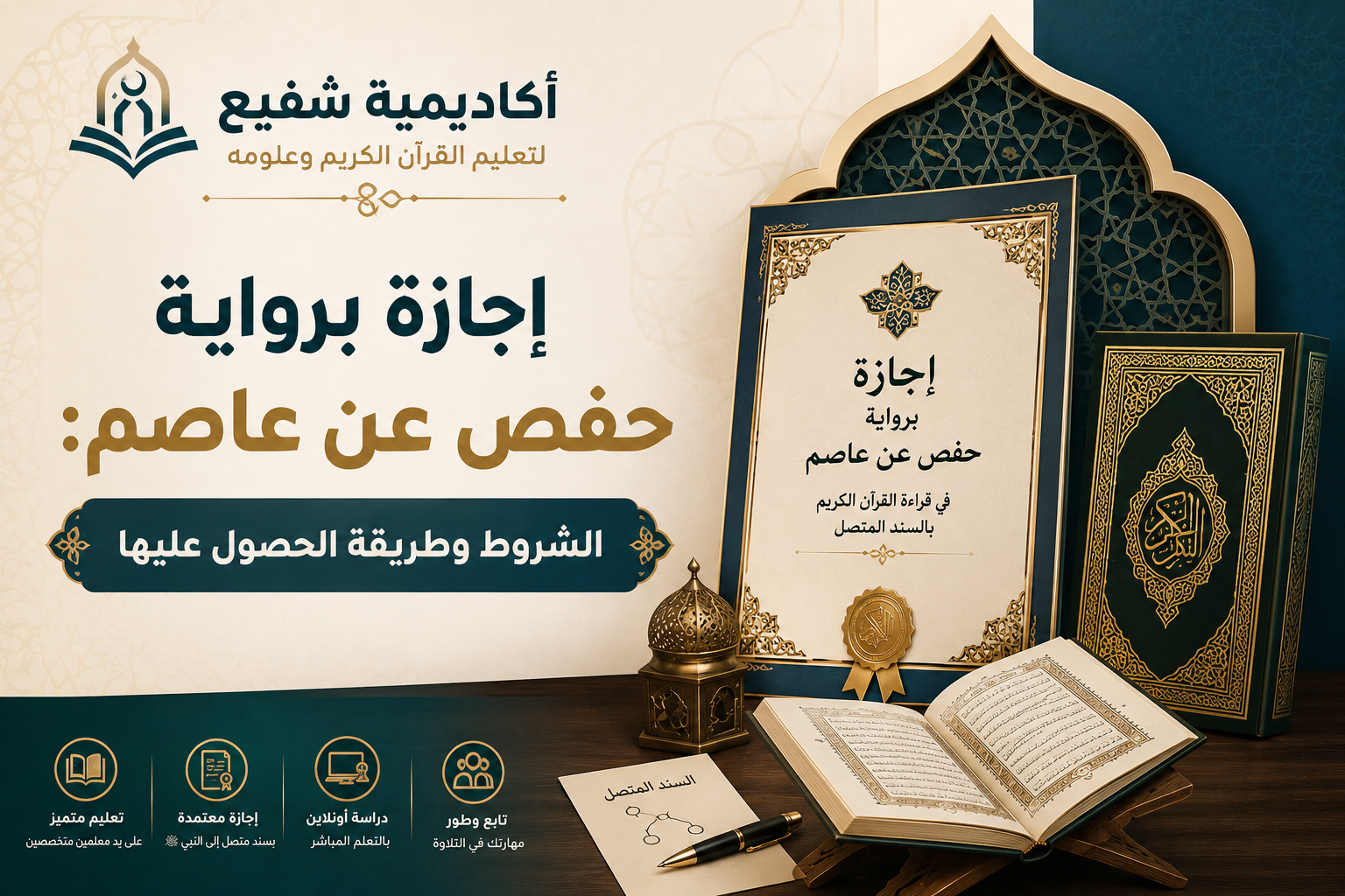 إجازة برواية حفص عن عاصم