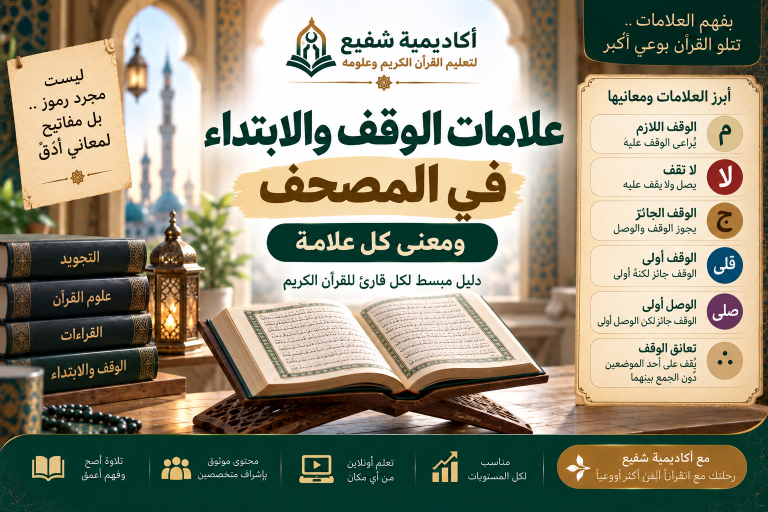 علامات الوقف والابتداء في المصحف