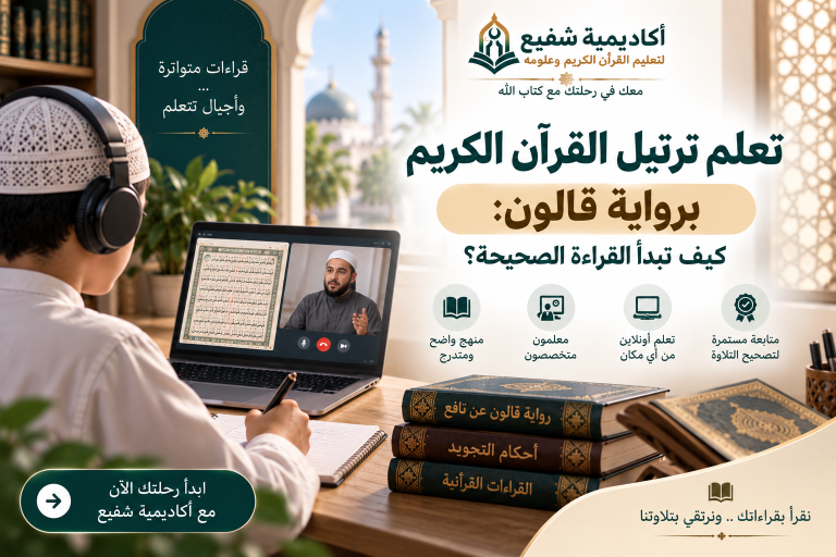 تعلم ترتيل القرآن الكريم برواية قالون