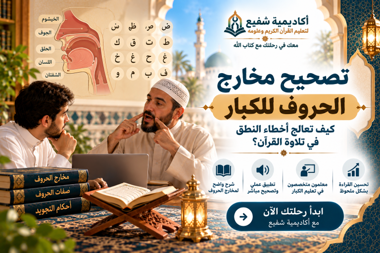 تصحيح مخارج الحروف للكبار