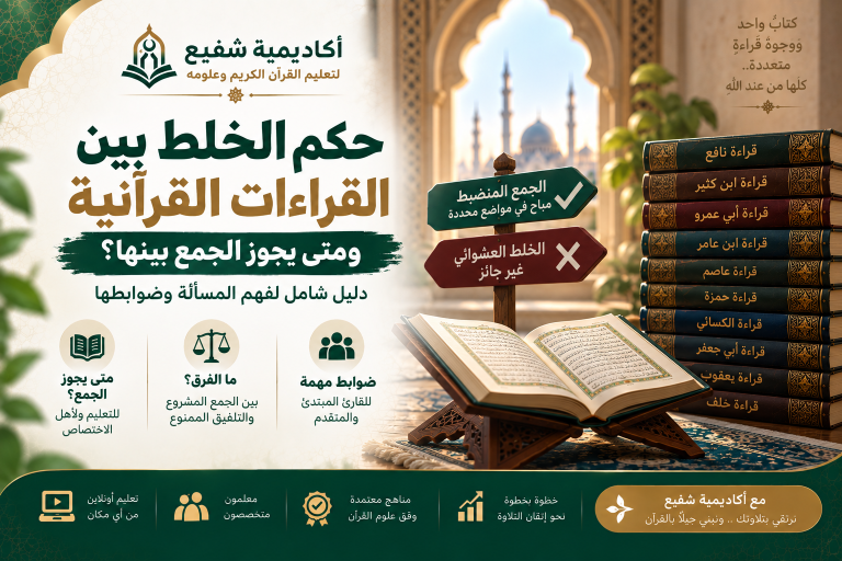 حكم الخلط بين القراءات القرآنية