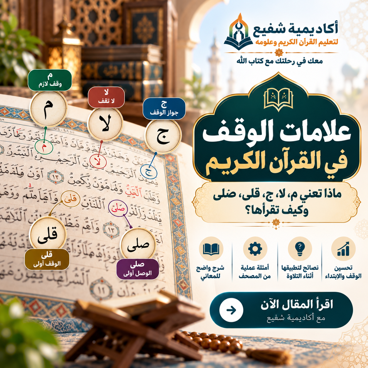 علامات الوقف في القرآن الكريم