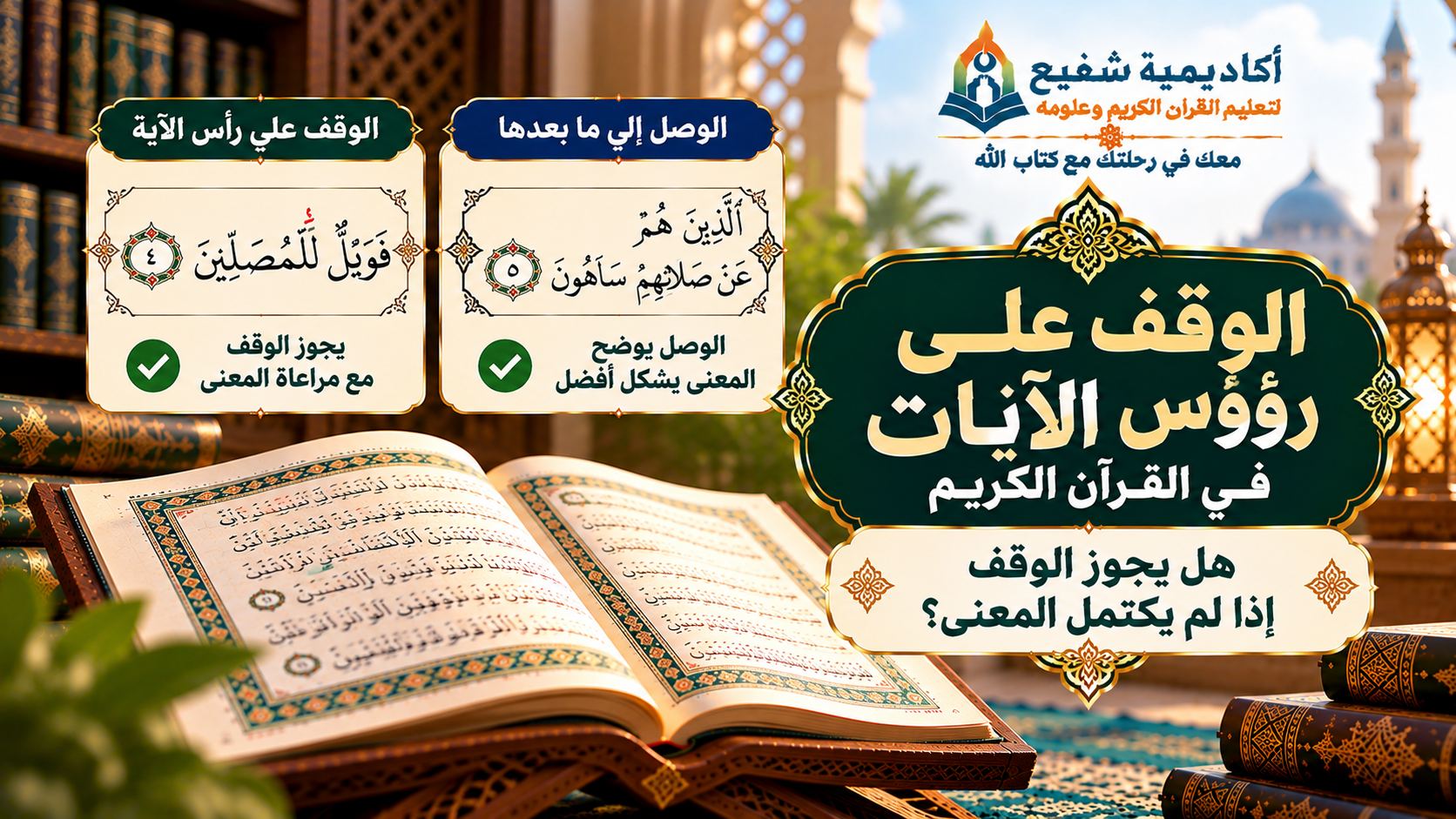الوقف على رؤوس الآيات في القرآن الكريم