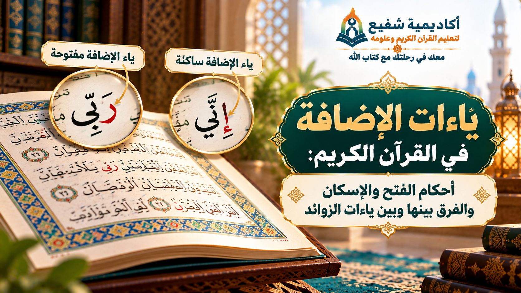 ياءات الإضافة في القرآن الكريم
